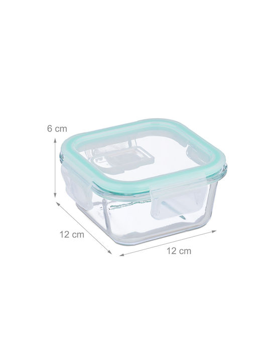 Relaxdays Set Glas-Mittagsboxen Transparent 6x12cm 6 Stück