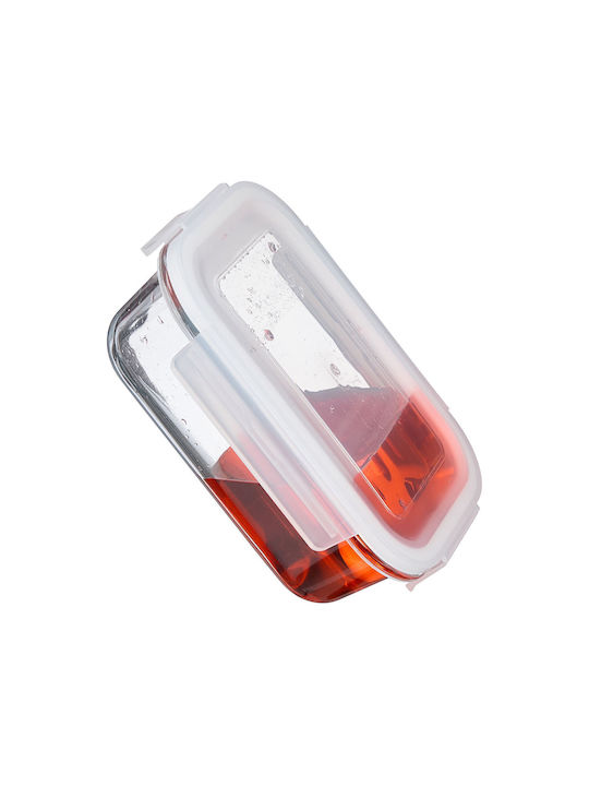 Relaxdays Set Glas-Mittagsboxen Transparent 6x12cm 6 Stück