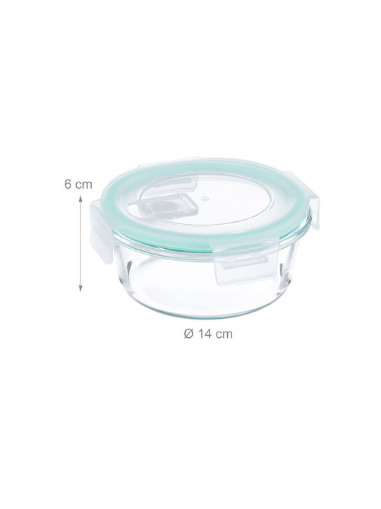 Relaxdays Set Cutii De Prânz Din Sticlă Transparente 6x14cm 6 Bucăți