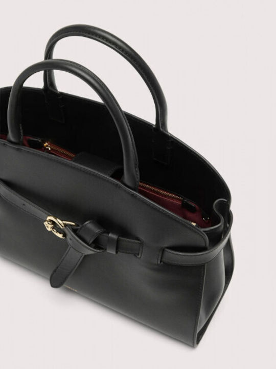 Leather Women's Shoulder Bag Black