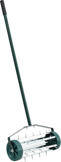 Vidaxl Lawn Roller Aeration Handles Green 127.5 x 44 cm