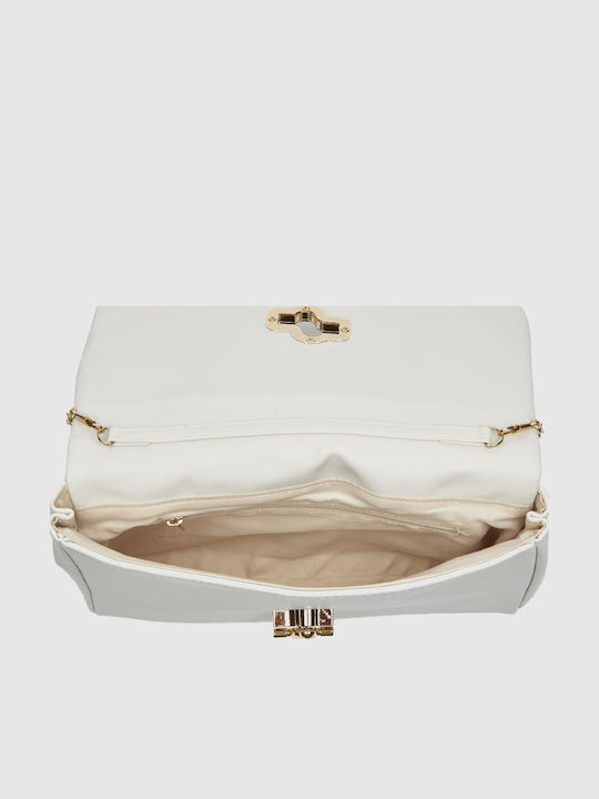 Knitted Women's Envelope Bag Ecru