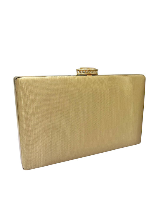 Fabric Women's Handbag Gold