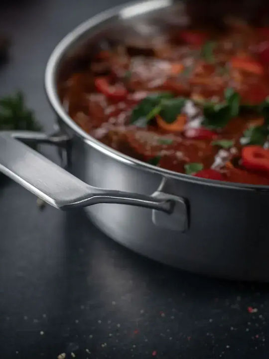 Kuhn Rikon Tigaie Sauté Culinary Fiveply Din Oțel Inoxidabil Cu Capac 28cm