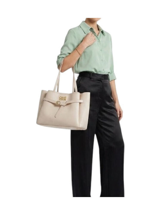 Women's Shoulder Shopper Bag Beige