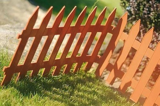 Prosperplast Пластмасови Оградни Решетки в Кафяв Цвят 3.22m x 35см