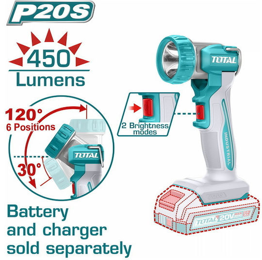 Total Work & Site Light LED with Brightness up to 450lm