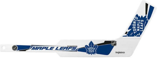 Inglasco Мини Nhl 531an000037 Пластмасова Вратарска Щека Calgary Flames Бял Многоцветен