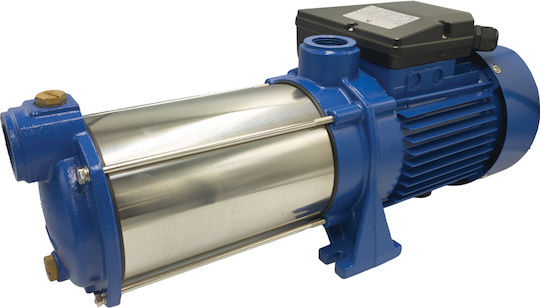 Αντλία Νερού Επιφανείας Inox Πολυβάθμια 220v 1300w 1,75hp Ανοξείδωτες Φτερωτές Jism18 Plus