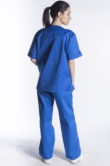 Fageo Unisex Ιατρική Μπλούζα Navy Μπλε