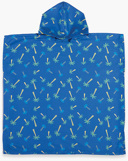 Nef-Nef Homeware Pineapples Dream Kinder Strandponcho Blau 65 x 65cm
