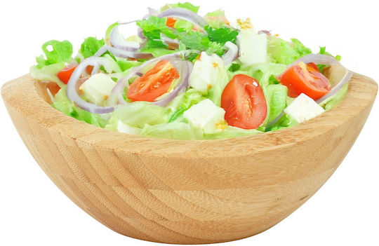 Relaxdays Wooden Beige Salad Bowl 8x20x18cm Relaxdays Wooden Beige Salad Bowl 8x20x18cm