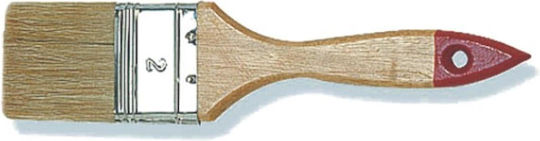 Flat Wooden Brush Paints 60mm