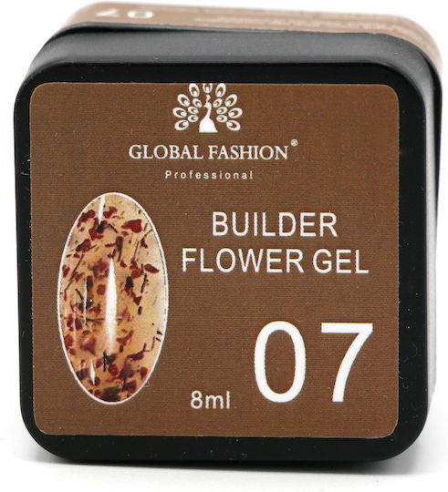 Global Fashion Flower Builder Gel Νυχιών 07 8gr