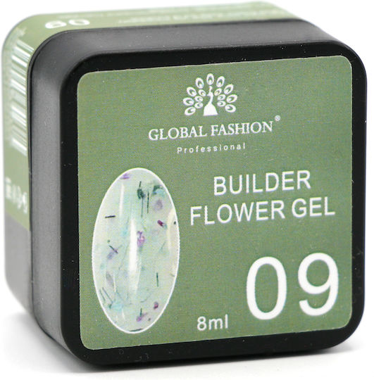 Global Fashion Flower Builder Gel Νυχιών 09 8gr