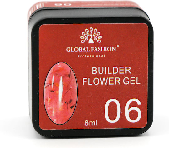 Global Fashion Flower Builder Gel Νυχιών 06 8gr
