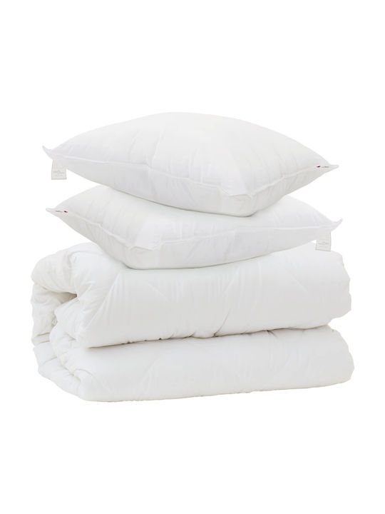 vidaXL Σετ Κουβέρτα King Size 260x220εκ. Λευκό 3378096