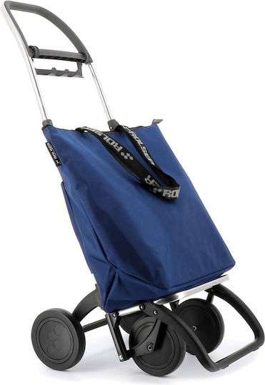 Stoff Einkaufswagen Λαϊκής Klappbar Blau 28lt