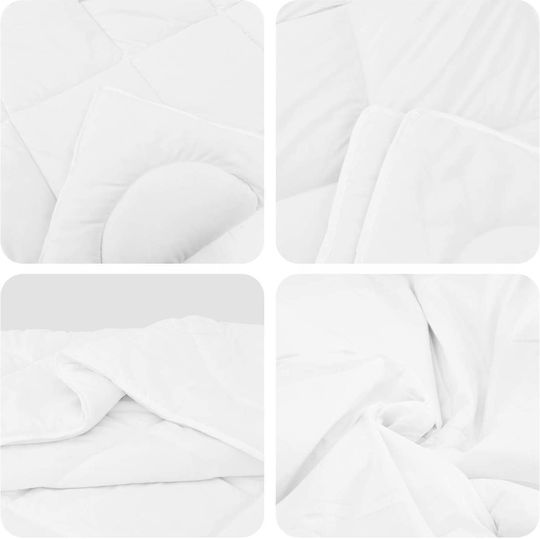 vidaXL VidaXL Bettdecken-Set Übergröße 240x200cm Weiß