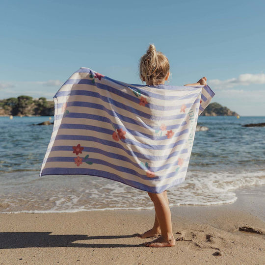 Little Dutch Beach Towel Cotton Purple 60x120cm