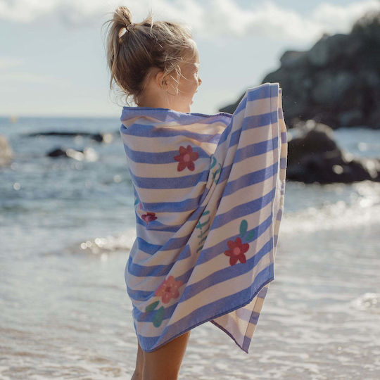 Little Dutch Beach Towel Cotton Purple 60x120cm