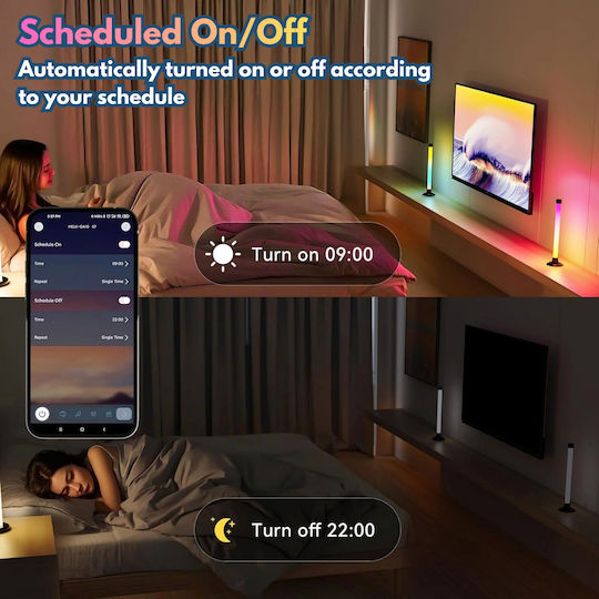 Qova Lampă Decorativă Inteligentă LED RGB Set 2 Bucăți