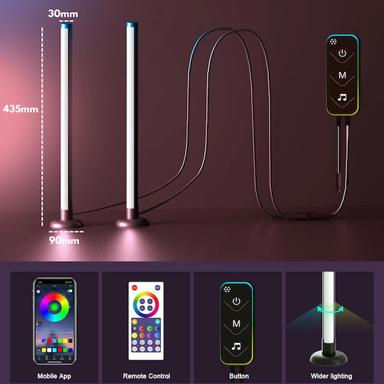 Qova Lampă Decorativă Inteligentă LED RGB Set 2 Bucăți