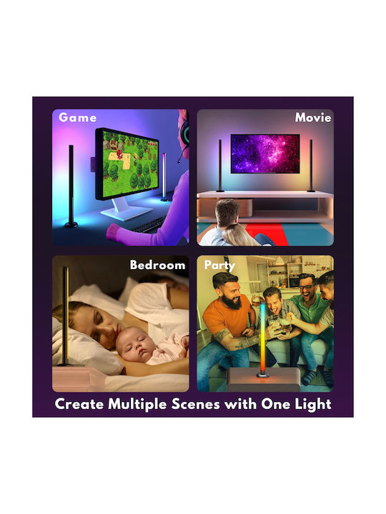 Qova Умен Декоративен Осветител LED RGB 2 бр