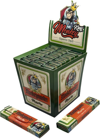 Monkey King Cigarette Rolling Papers King Size Aromatic Licorice with Cone Tips 32 Papers 1 Piece
