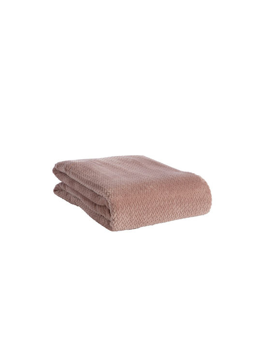Nef-Nef Homeware Pătură Fleece Simplă 160x220 cm Mauve