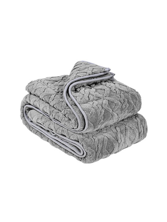 Vevor Κουβέρτα Βαρύτητας Fleece Μονή 152x203εκ. Γκρι