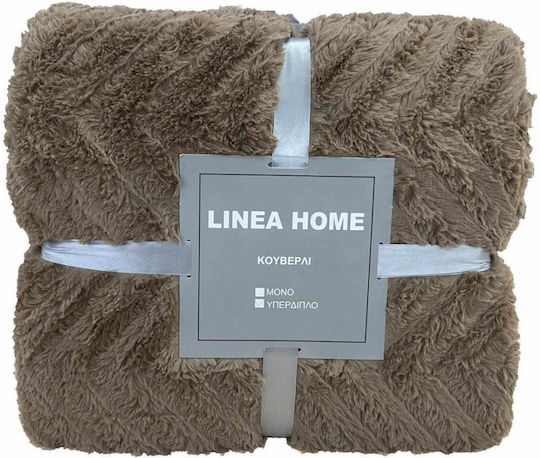 Linea Home Arrow Μονή 150x200εκ. Μόκα Linea Home Arrow Μονή 150x200εκ. Μόκα