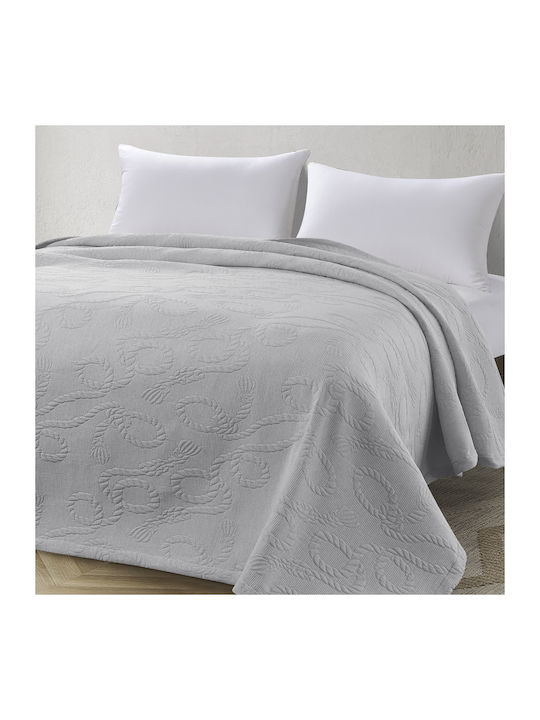 Beauty Home Pique Blanket Double 230x270cm Gray 11176YD-GRY
