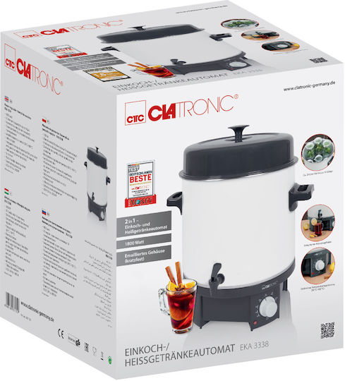 Clatronic Heating Surface for Buffet with Power 1800W and Dimensions 43.5x45.5x49.5cm