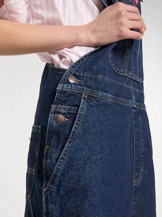 Καλοκαιρινό Midi Φόρεμα Τζιν Dark Indigo