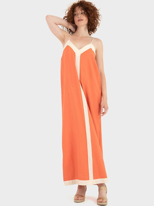 Summer Maxi Dress Langoustino