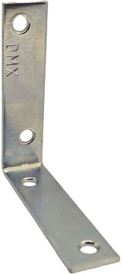 Domax Galvanized Corner Shelf In Silver Colour 60x60mm