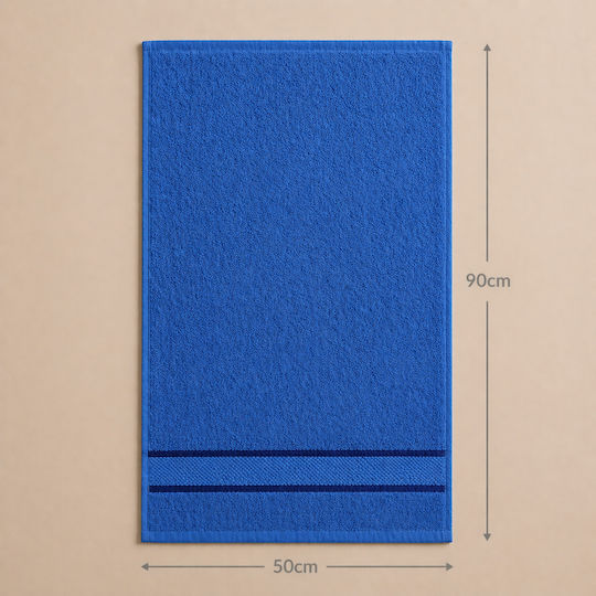 Kotonia Home Πετσέτα Προσώπου 50x90εκ. Multicolor 6τμχ Βάρους 400gr/m²