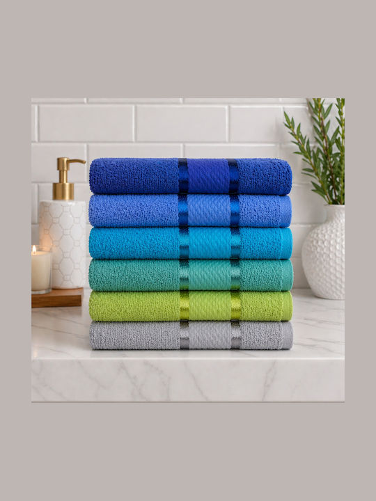 Kotonia Home Prosop De Față 50x90cm Multicolor 6 Bucăți Greutate 400gr/m²
