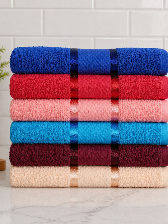 Kotonia Home Prosop De Față 50x90cm Multicolor 6 Bucăți Greutate 400gr/m²