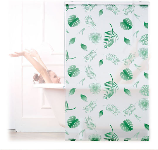 Relaxdays Κουρτίνα Ρολό White/green