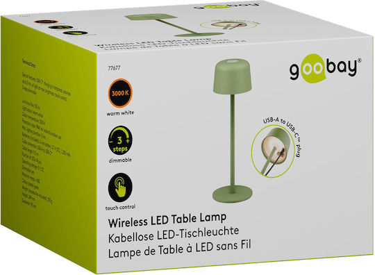 Goobay Goobay Dekoratives Tischlicht LED Warmweiß 3000K 25x25cm