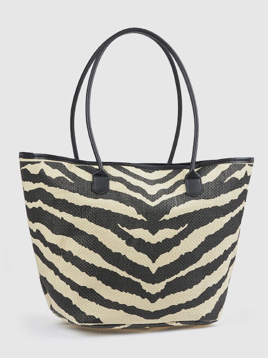 Verde Fabric Black Beach Bag