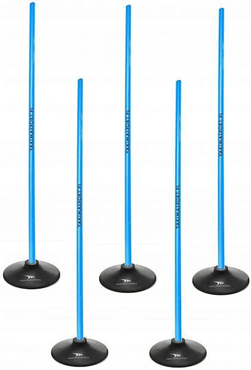 Slalom Obstacle Course 160cm Poles + 1.5kg Base Blue