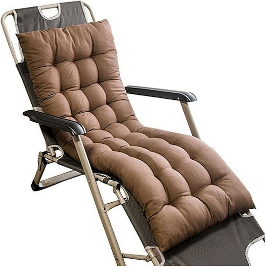 Μαξιλάρι Ξαπλώστρας με Πλάτη Brown 50x165εκ.