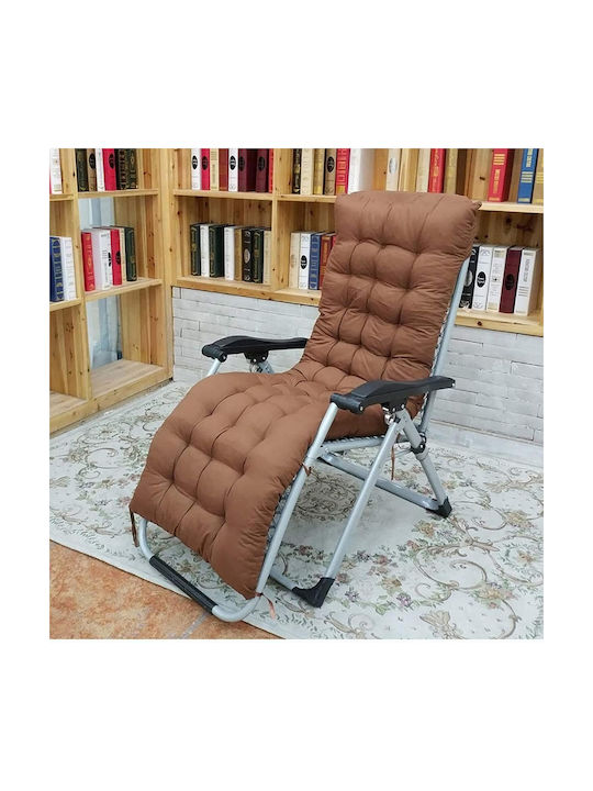 Μαξιλάρι Ξαπλώστρας με Πλάτη Brown 50x165εκ.