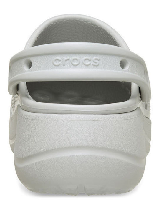 Crocs Baya Platform Clog Γυναικεία Σαμπό Λευκά