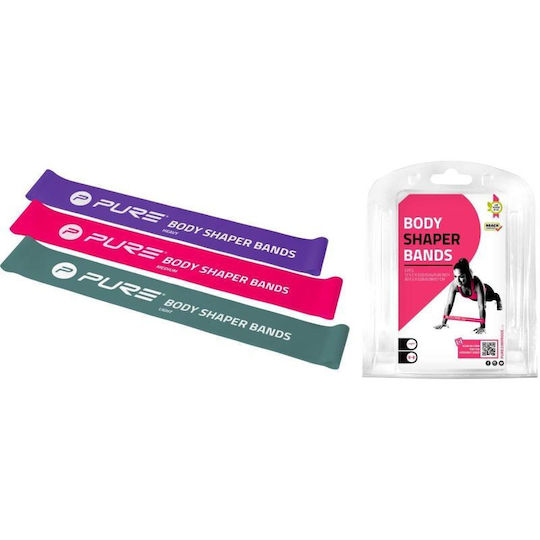 Pure2Improve Body Shaper Bänder für das Training Set 3Stück Mehrfarbig