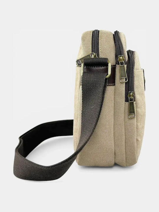 Men's Shoulder / Crossbody Bag Beige