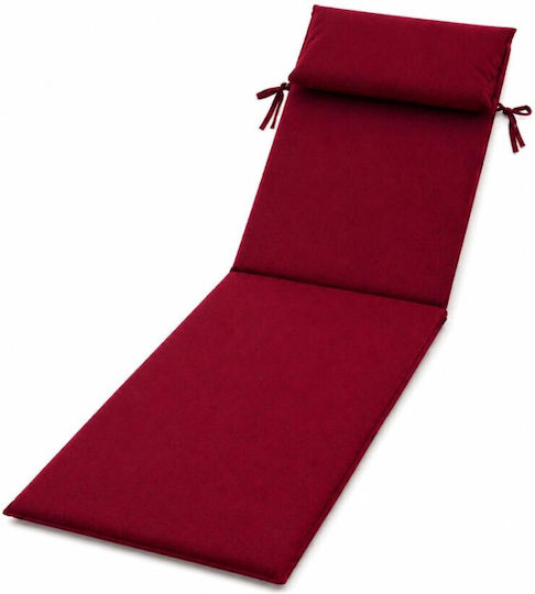 Pucioasa Sunbed Cushion Burgundy 60x190 cm Pucioasa Sunbed Cushion Burgundy 60x190 cm